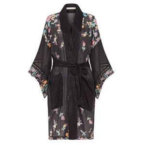 Spell Jimi Midi Robe - Charcoal NWT